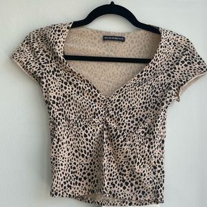 Brandy Melville cheetah print top